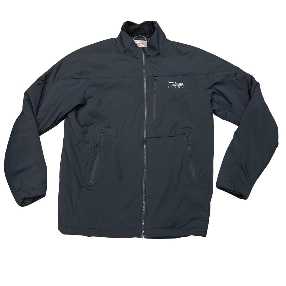 Sitka Gear Mens Ambient‎ Jacket Black Fleece Lined Full Zip Size XLT 600043
